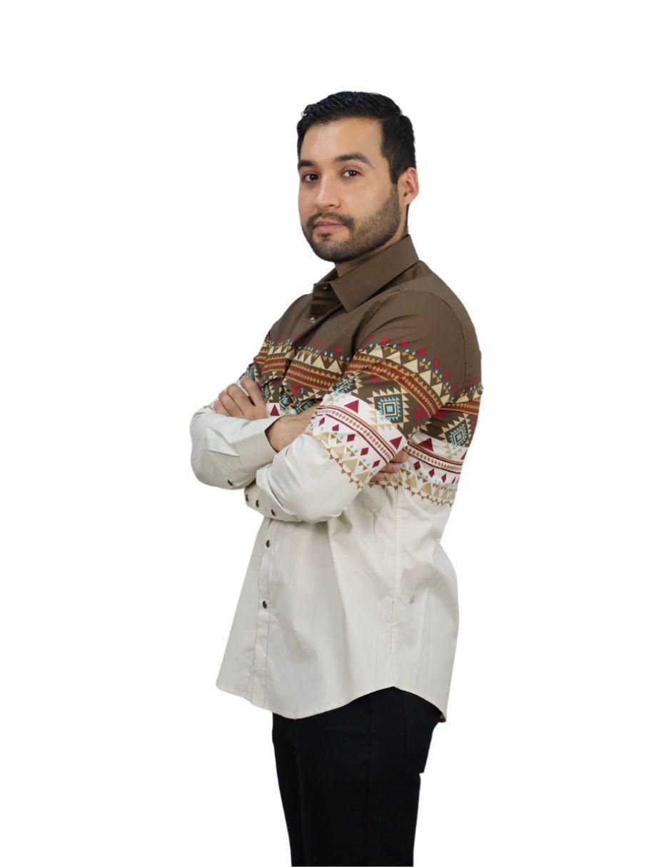 "camisa/sobrecamisa" casual platini "de" (si aplica) algodón "manga" larga "para hombre"