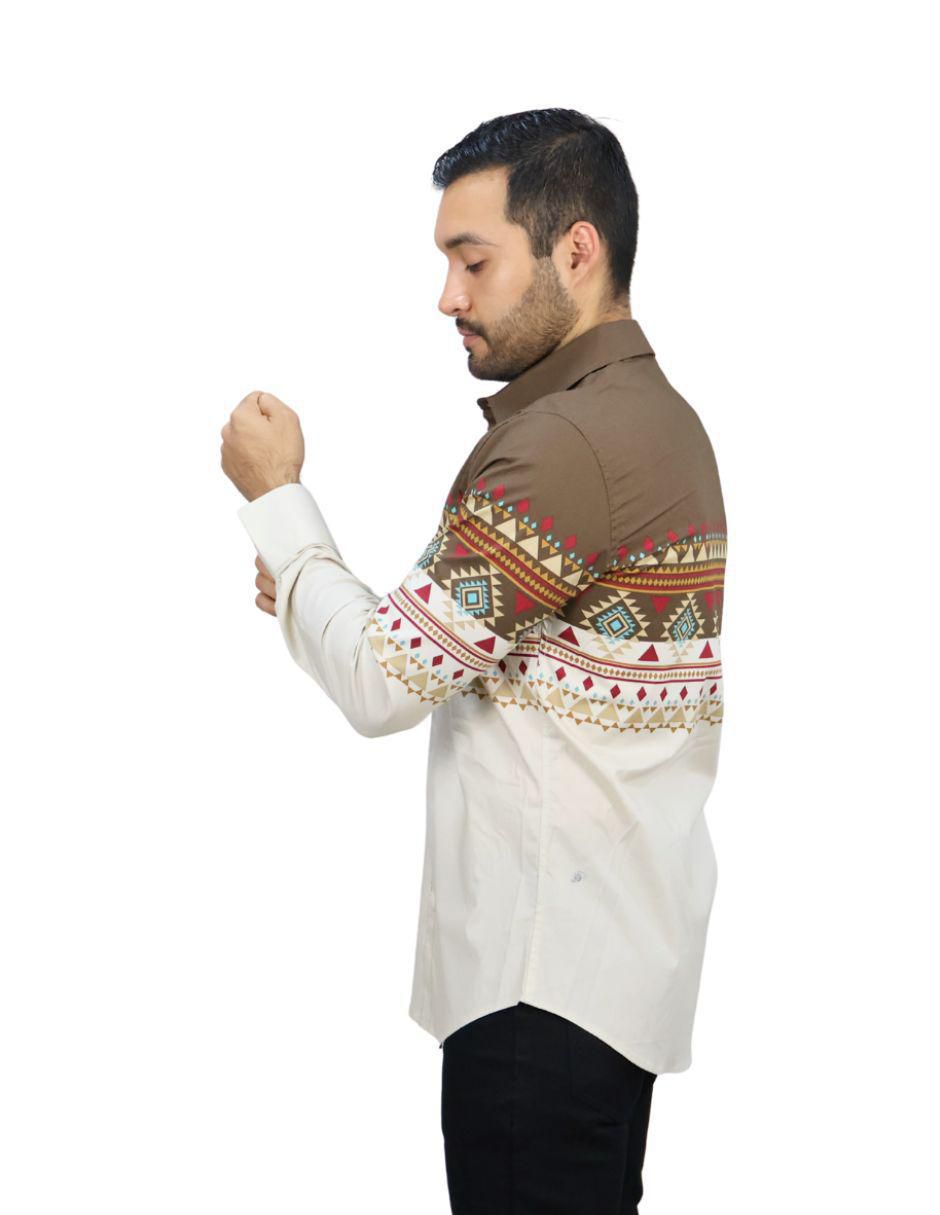 "camisa/sobrecamisa" casual platini "de" (si aplica) algodón "manga" larga "para hombre"