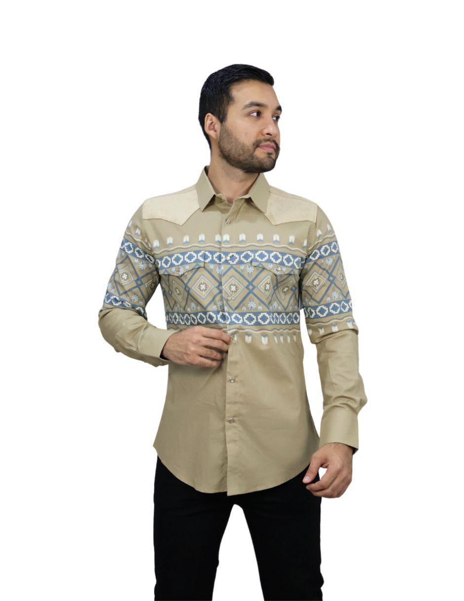 "camisa/sobrecamisa" casual platini "de" (si aplica) algodón "manga" larga "para hombre"