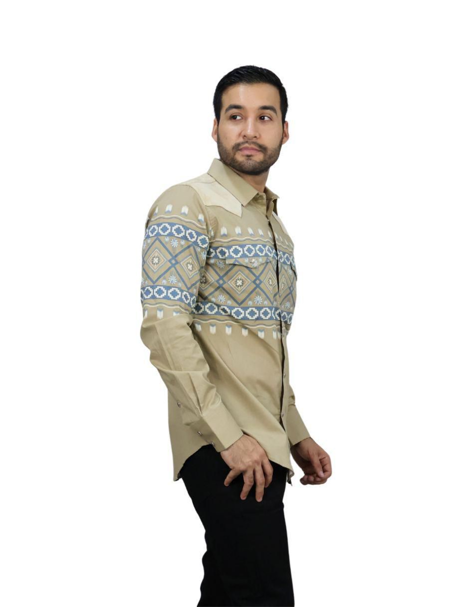 "camisa/sobrecamisa" casual platini "de" (si aplica) algodón "manga" larga "para hombre"