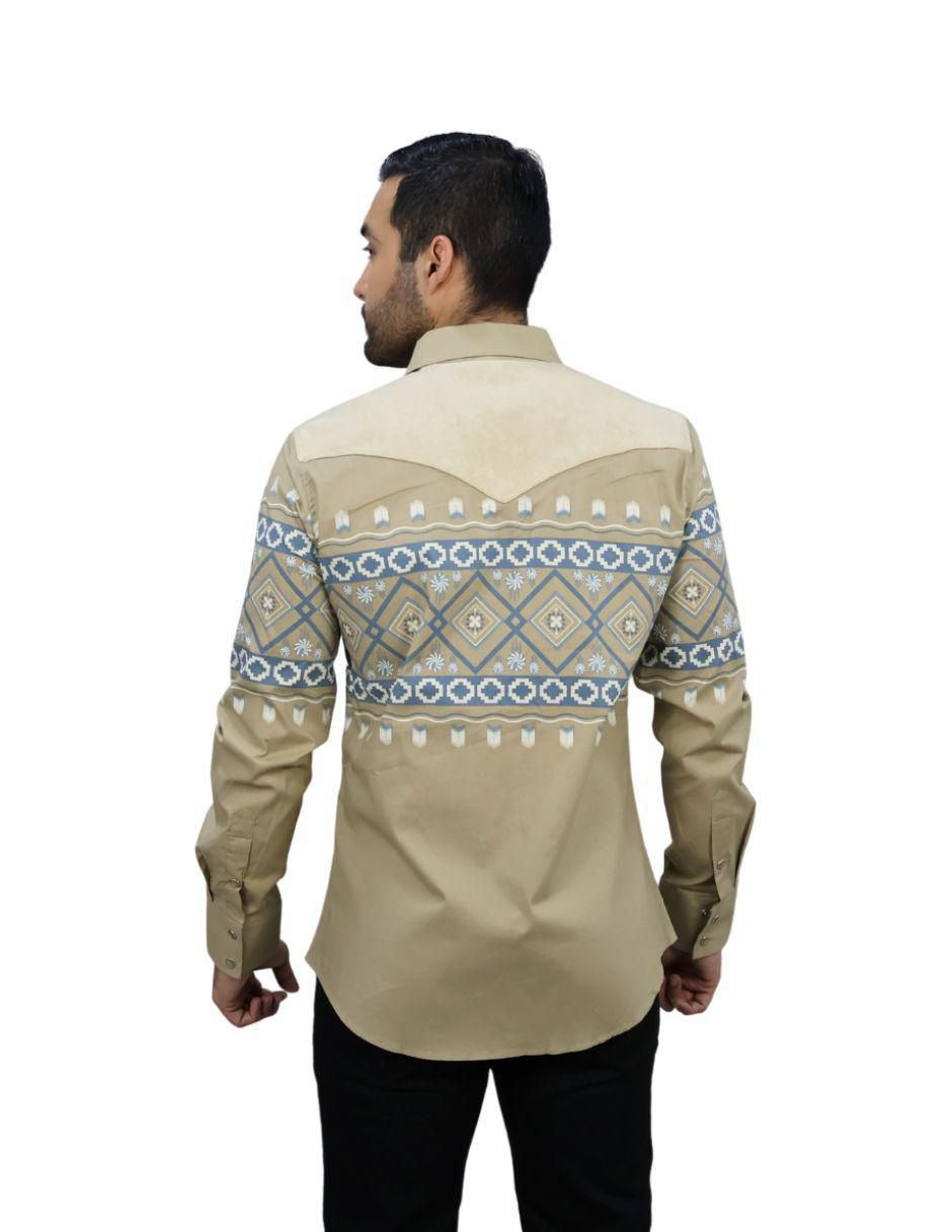 "camisa/sobrecamisa" casual platini "de" (si aplica) algodón "manga" larga "para hombre"
