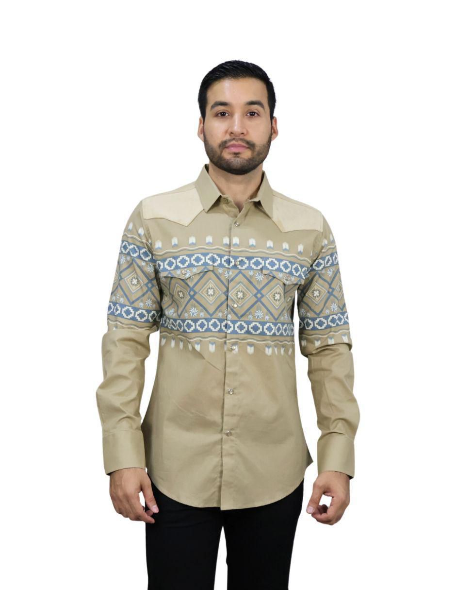 Camisa casual de algodón manga larga para hombre Camisa casual de algodón manga larga para hombre