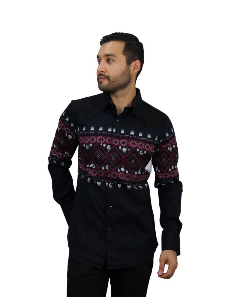 Camisa casual de algodón manga larga para hombre 2