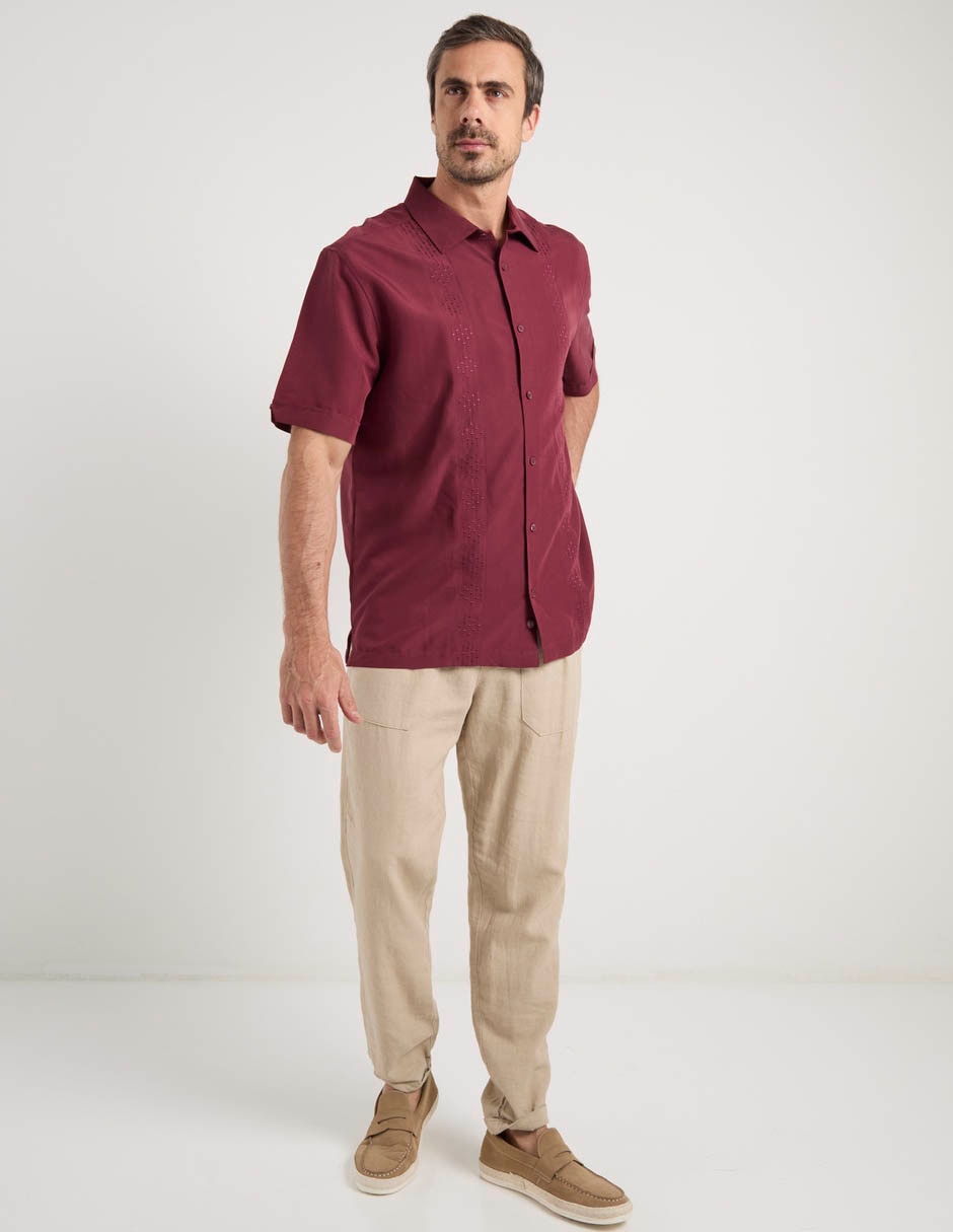 "camisa/sobrecamisa" casual "de" (si aplica) mezcla de materiales "manga" corta "para hombre" 2