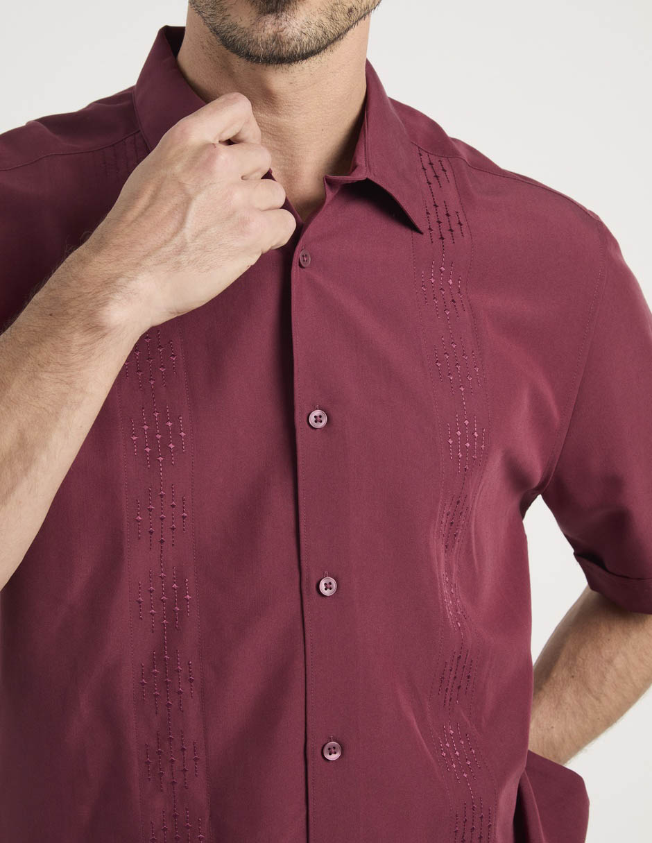 "camisa/sobrecamisa" casual "de" (si aplica) mezcla de materiales "manga" corta "para hombre" 5