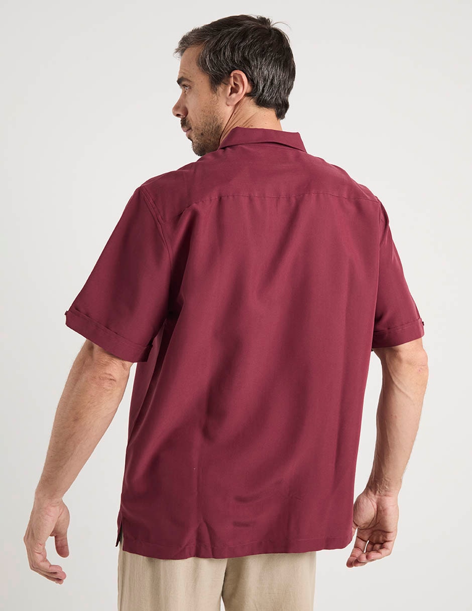 "camisa/sobrecamisa" casual "de" (si aplica) mezcla de materiales "manga" corta "para hombre" 6