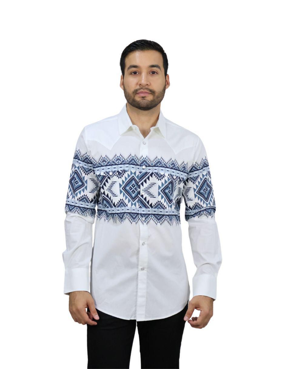 Camisa casual de algodón manga larga para hombre