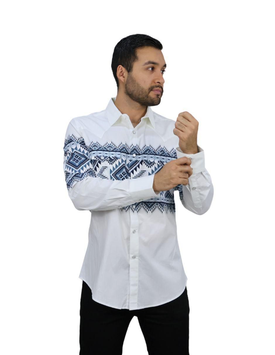 Camisa casual de algodón manga larga para hombre 2