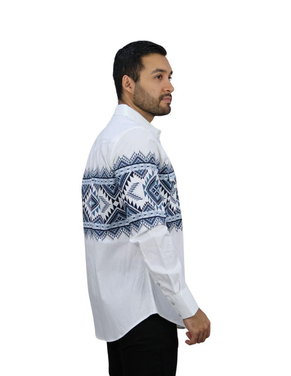 Camisa casual de algodón manga larga para hombre 4