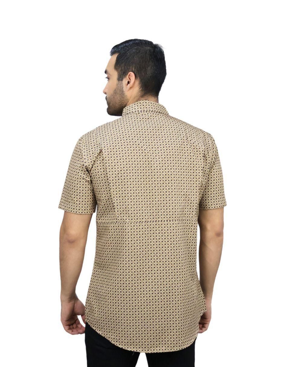 "camisa/sobrecamisa" casual platini "de" (si aplica) algodón "manga" corta "para hombre"
