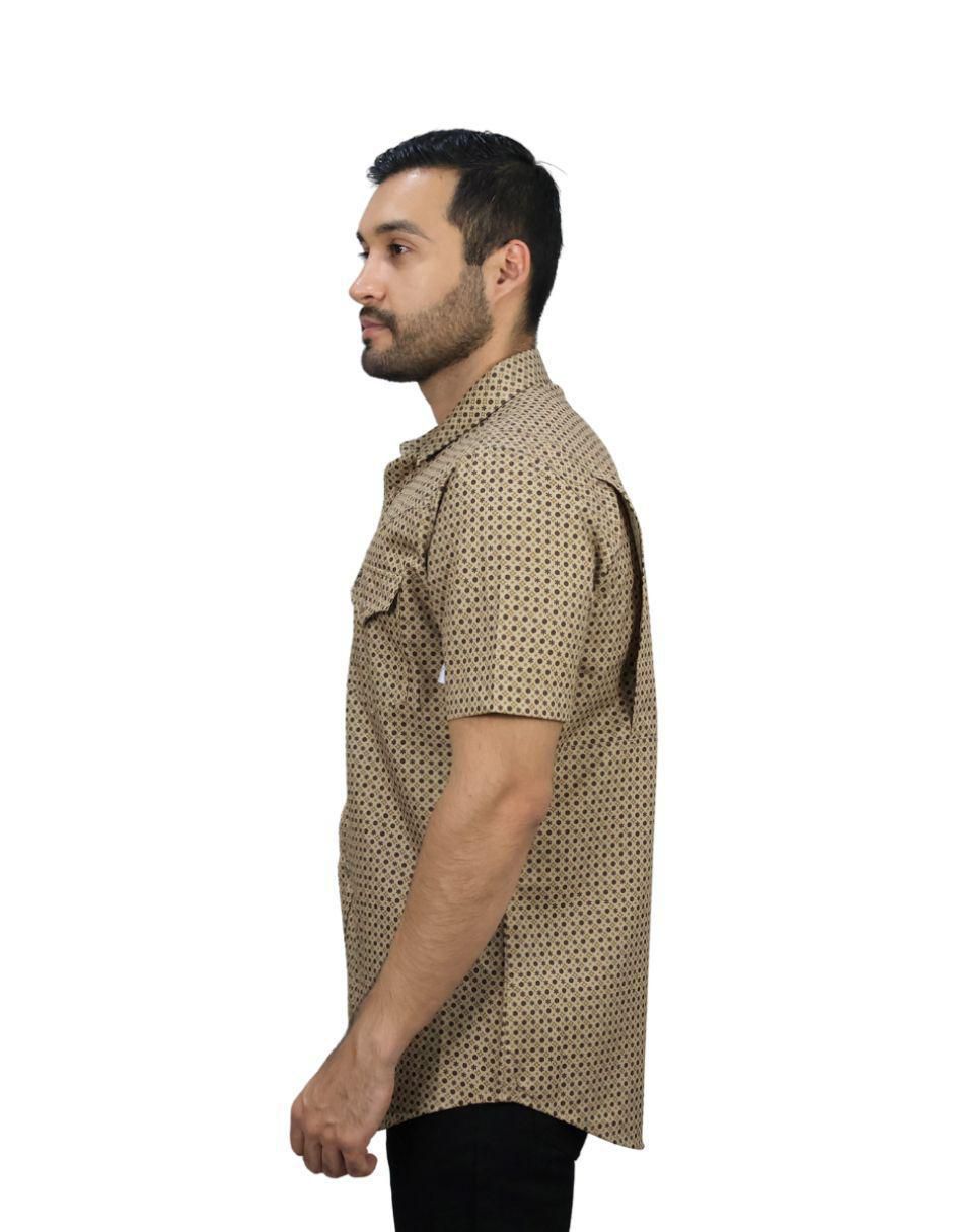 "camisa/sobrecamisa" casual platini "de" (si aplica) algodón "manga" corta "para hombre"