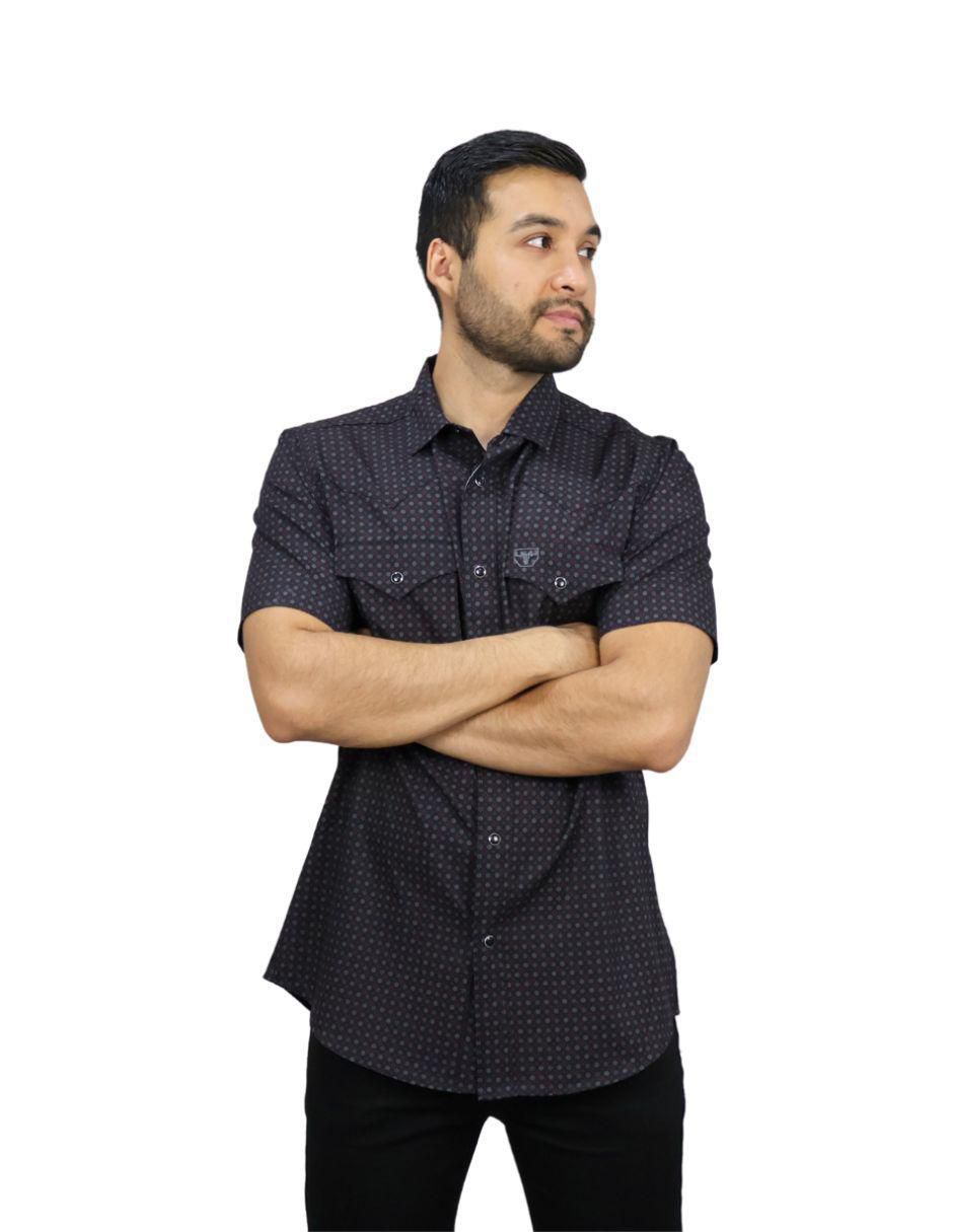 Camisa casual de algodón manga corta para hombre 6
