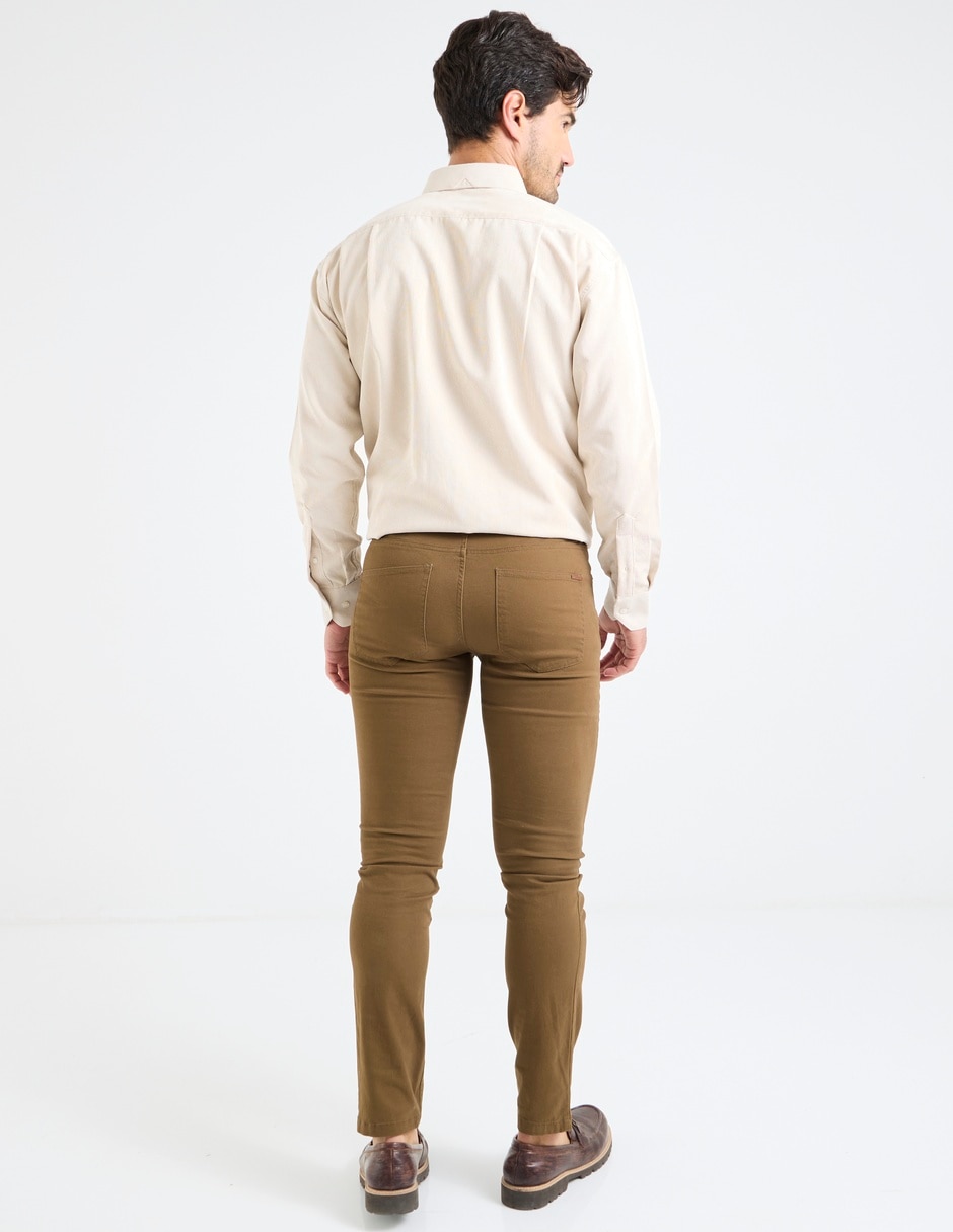 Pantalón skinny de algodón para hombre 2
