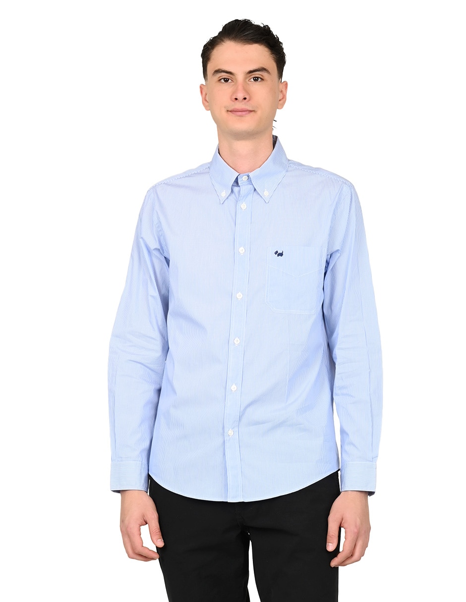 Camisa casual de algodón manga larga para hombre Camisa casual de algodón manga larga para hombre