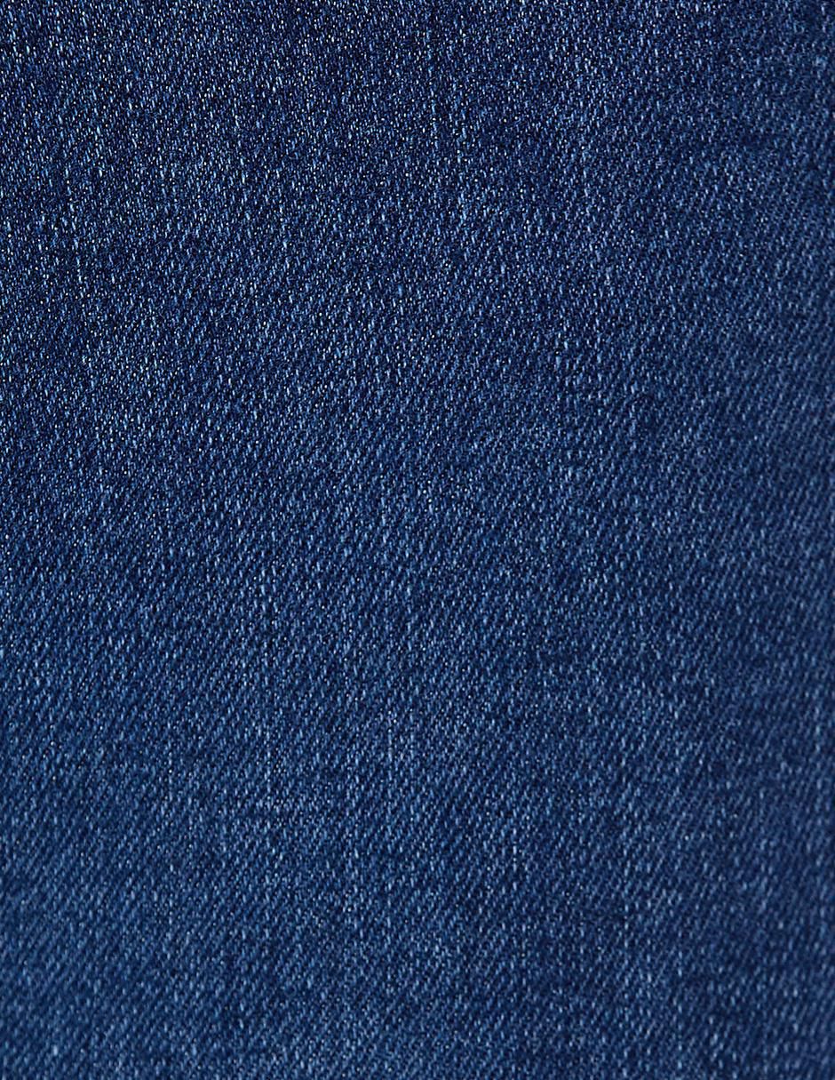 Jeans straight lavado obscuro para hombre 5
