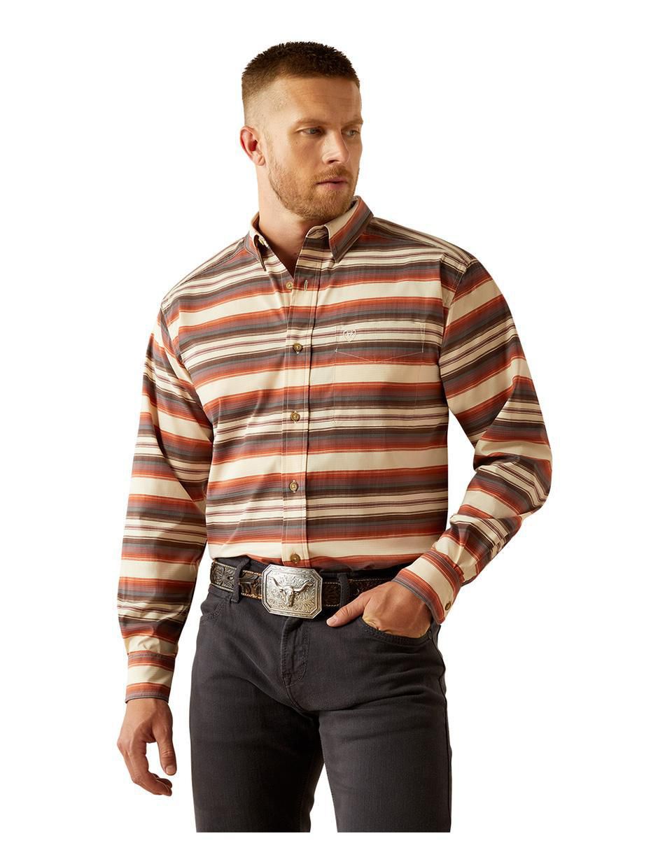 Camisa casual de algodón manga larga para hombre Camisa casual de algodón manga larga para hombre