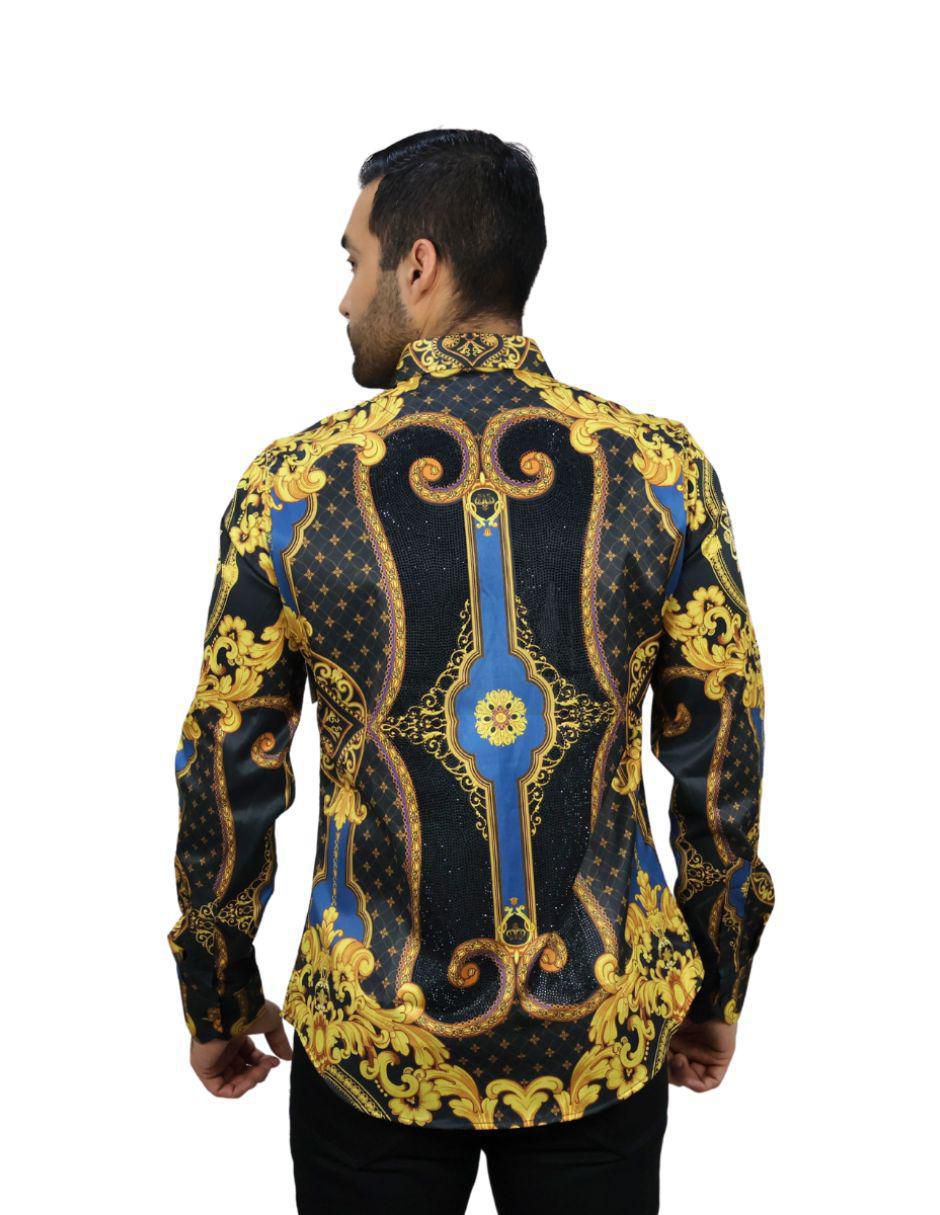 Camisa casual manga larga para hombre 3