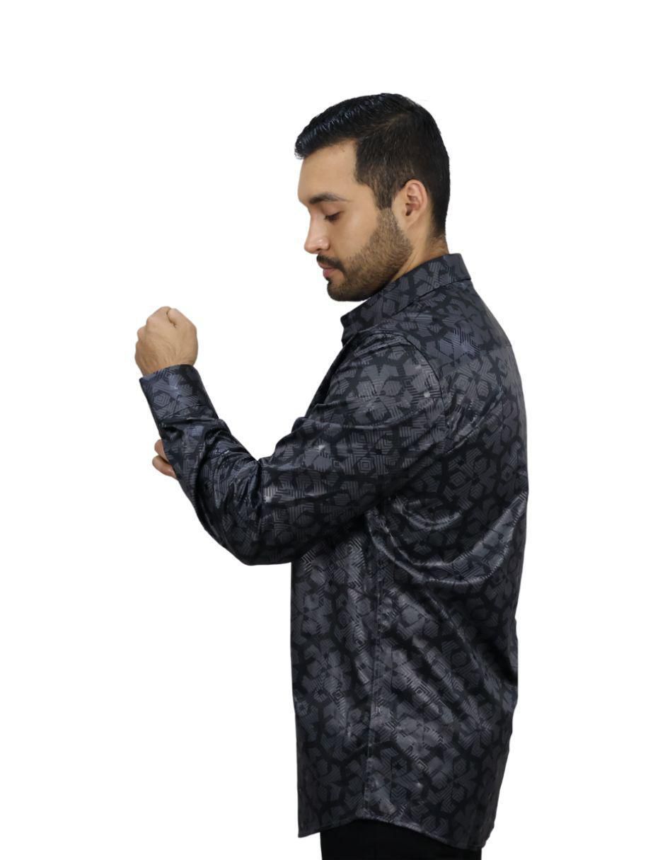 Camisa casual manga larga para hombre 3
