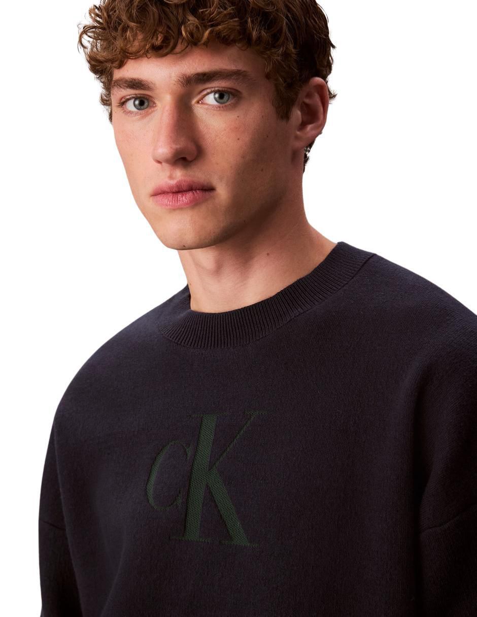 "suéter" calvin klein "cuello" redondo "para hombre"