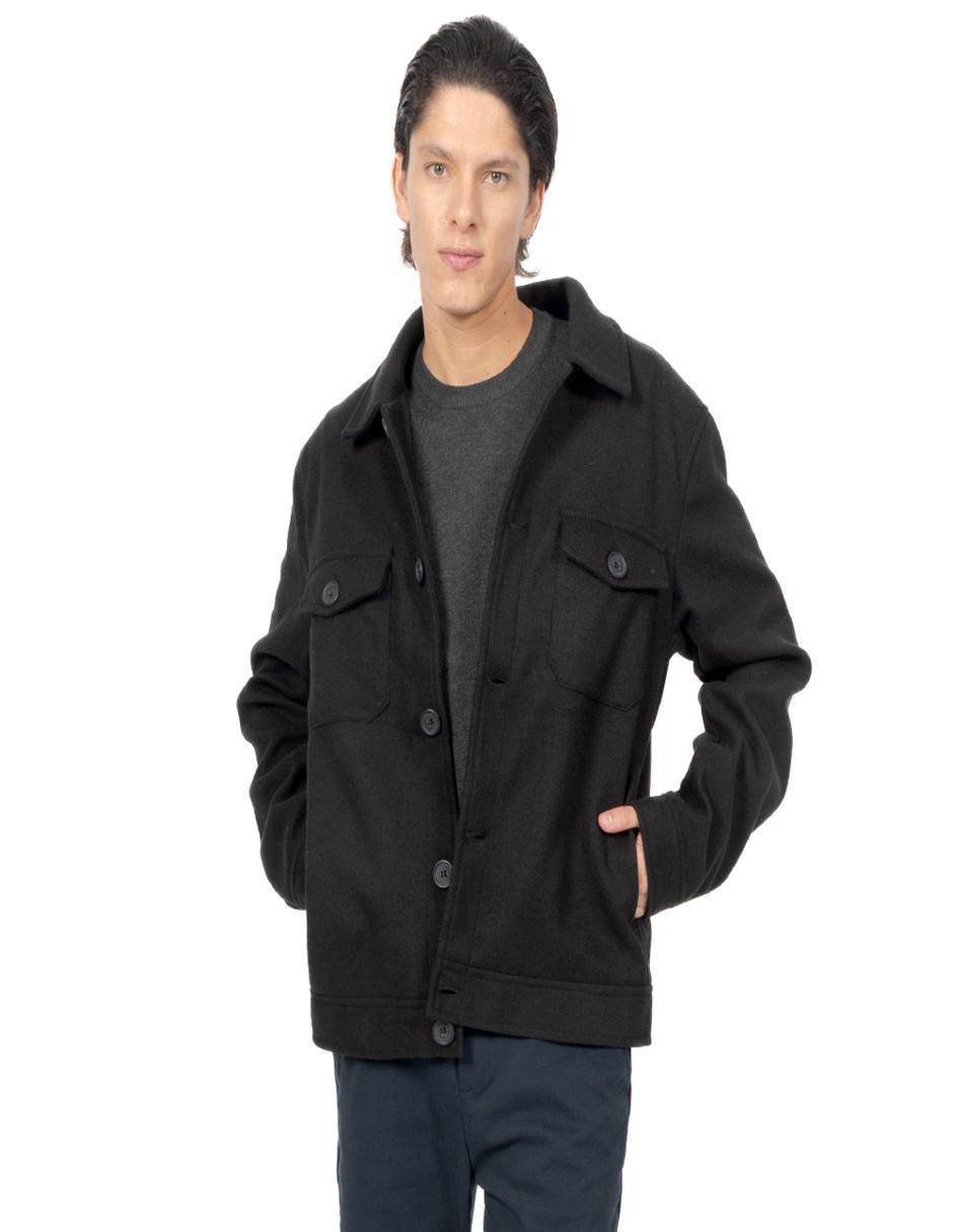 Chamarra casual con bolsillos para hombre Chamarra casual con bolsillos para hombre