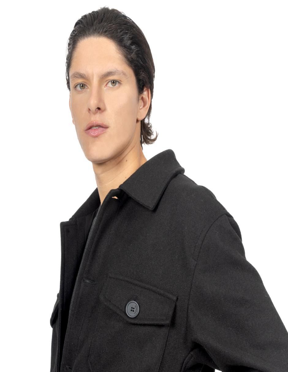Chamarra casual con bolsillos para hombre 4