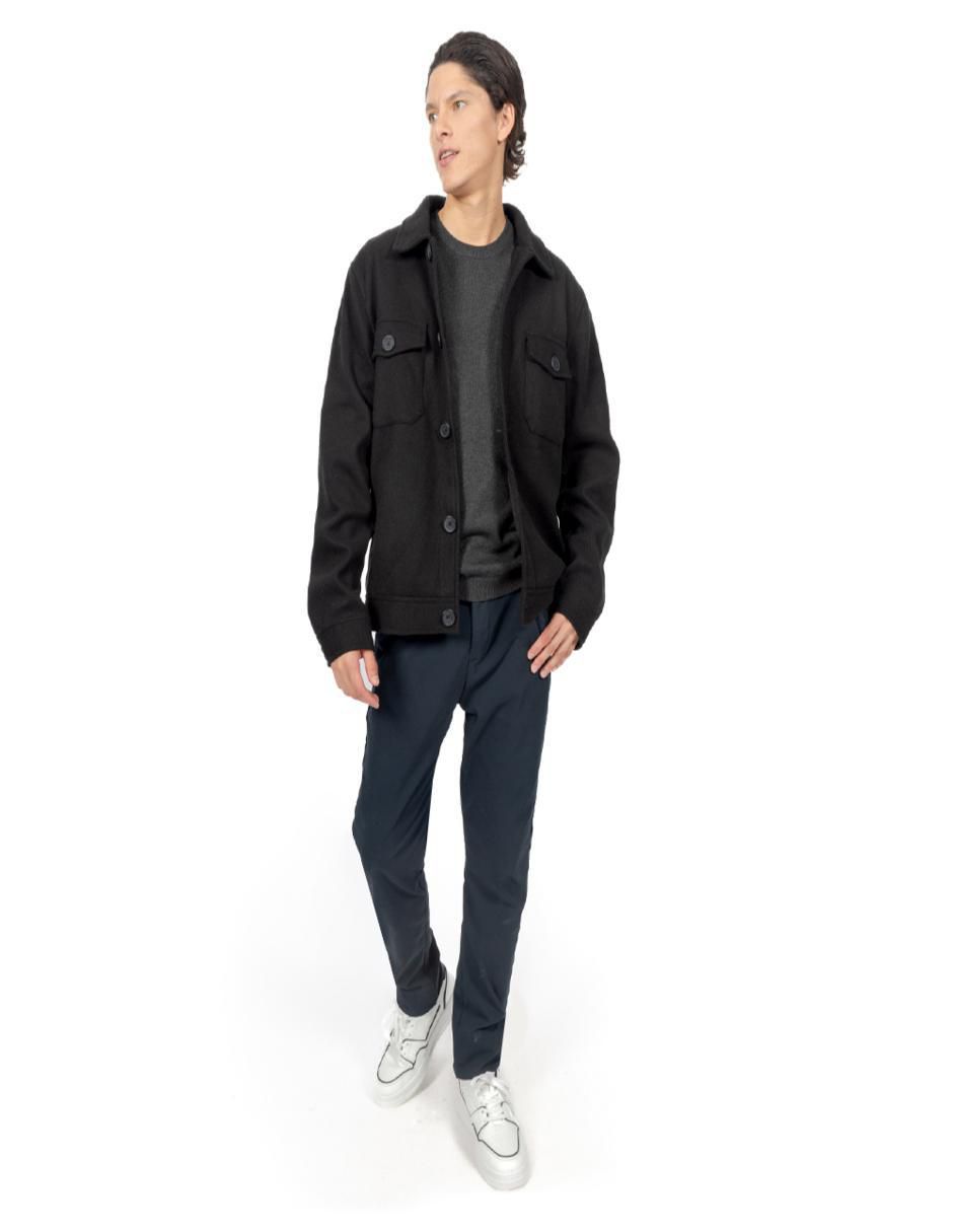 Chamarra casual con bolsillos para hombre 5