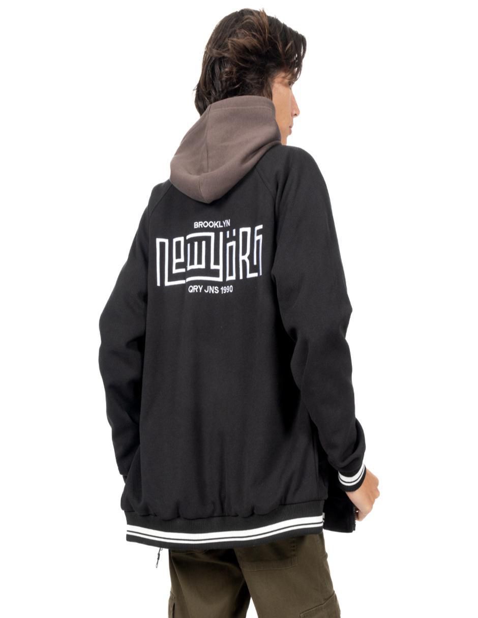 Chamarra bomber con bolsillos para hombre 2