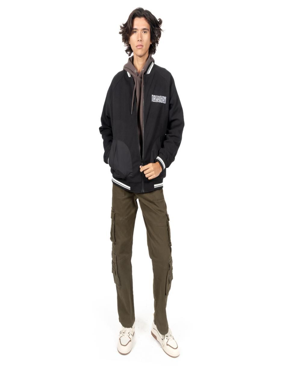 Chamarra bomber con bolsillos para hombre 4