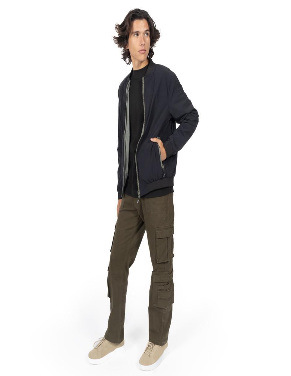 Chamarra bomber con bolsillos para hombre 3