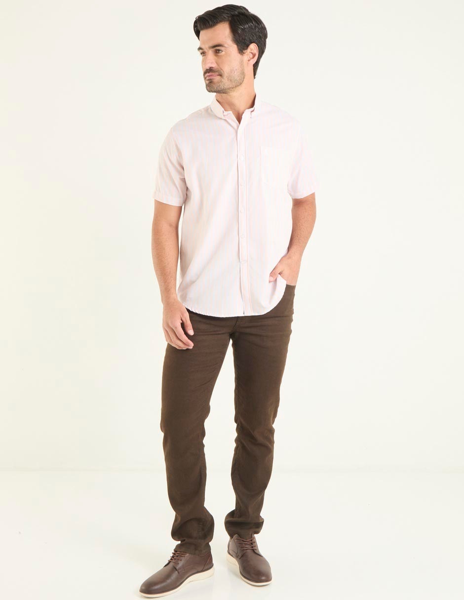 Camisa casual de algodón manga corta para hombre 3
