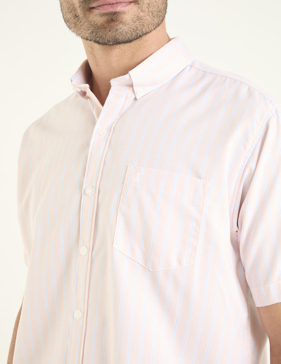 Camisa casual de algodón manga corta para hombre 4