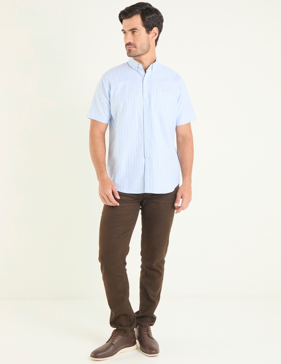 Camisa casual de algodón manga corta para hombre 3
