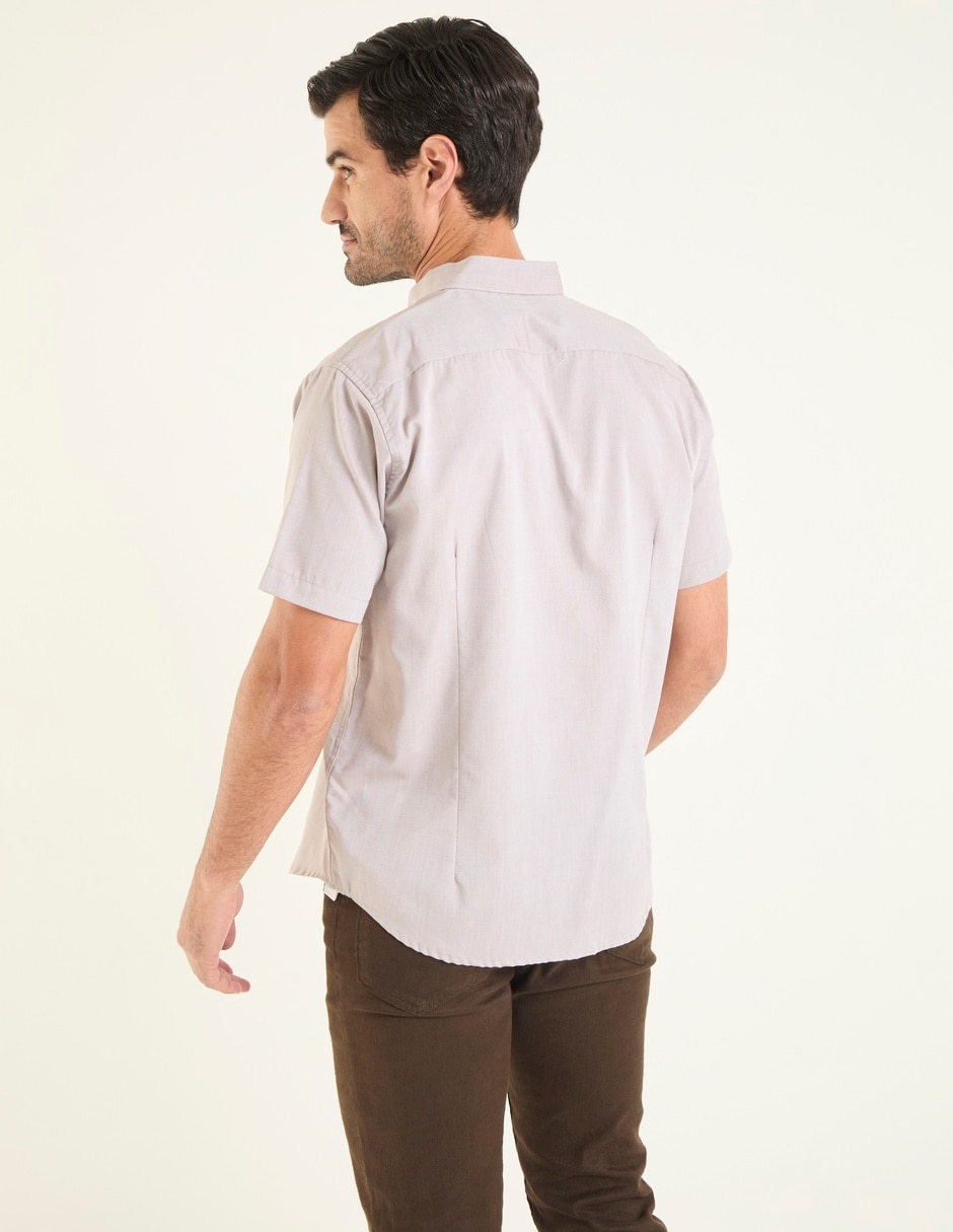 Camisa casual de algodón manga corta para hombre 2