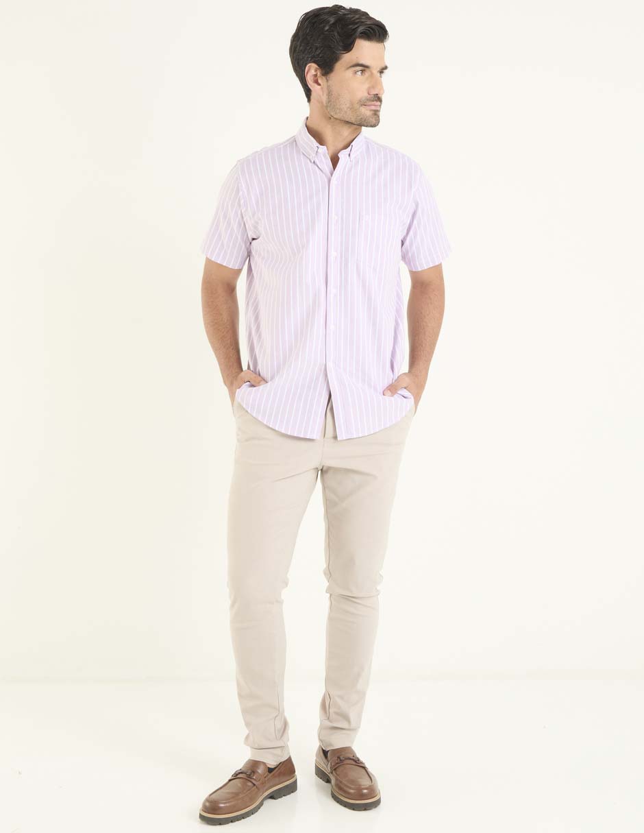 Camisa casual de algodón manga corta para hombre 3
