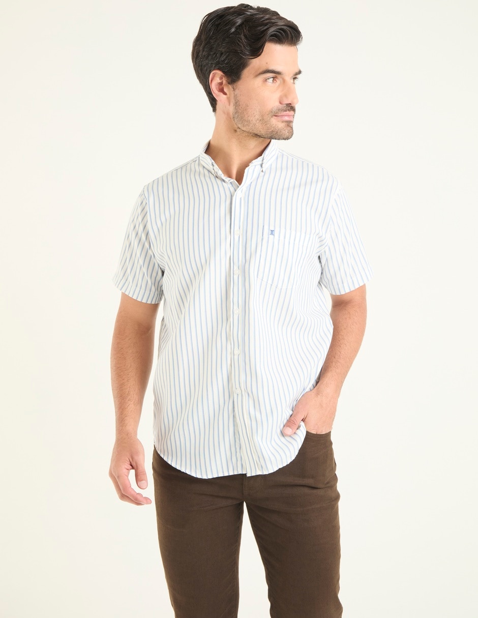 Camisa casual de algodón manga corta para hombre Camisa casual de algodón manga corta para hombre