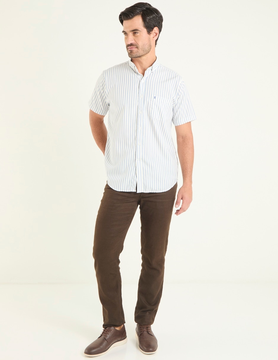 Camisa casual de algodón manga corta para hombre 3