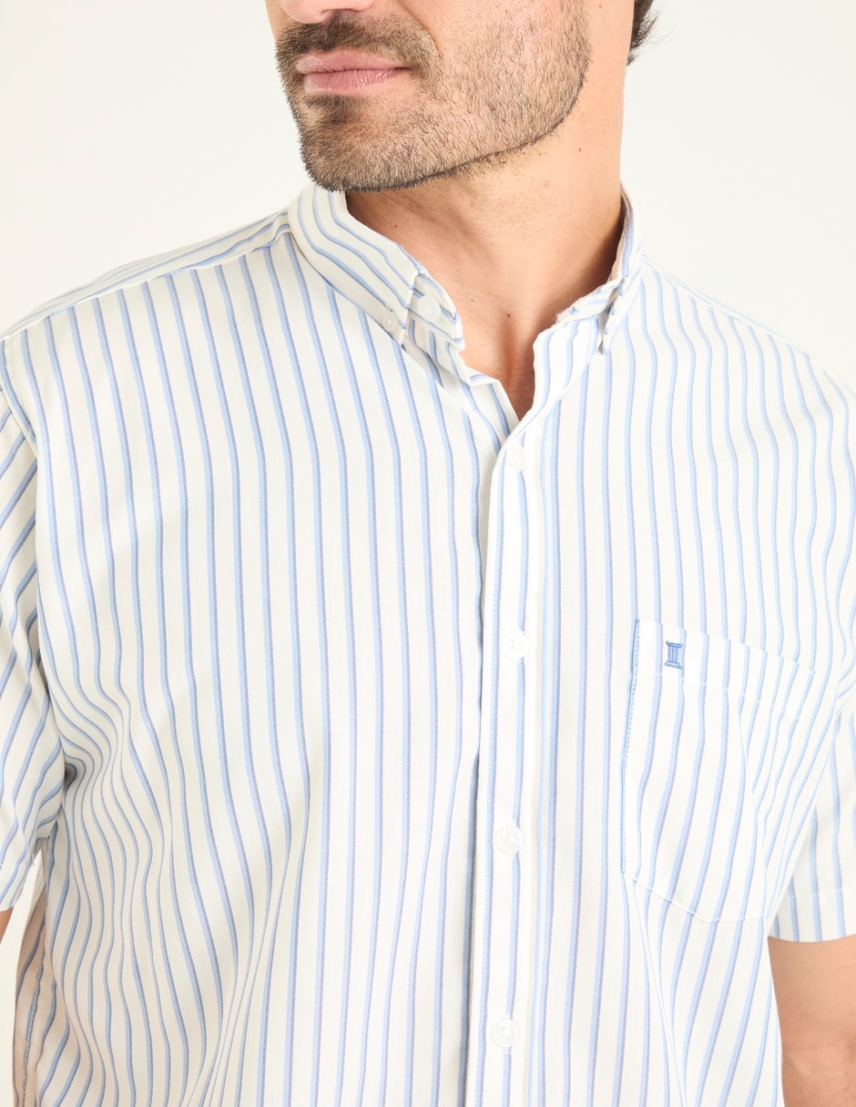 Camisa casual de algodón manga corta para hombre 4