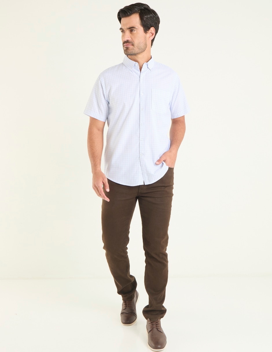 Camisa casual de algodón manga corta para hombre 3