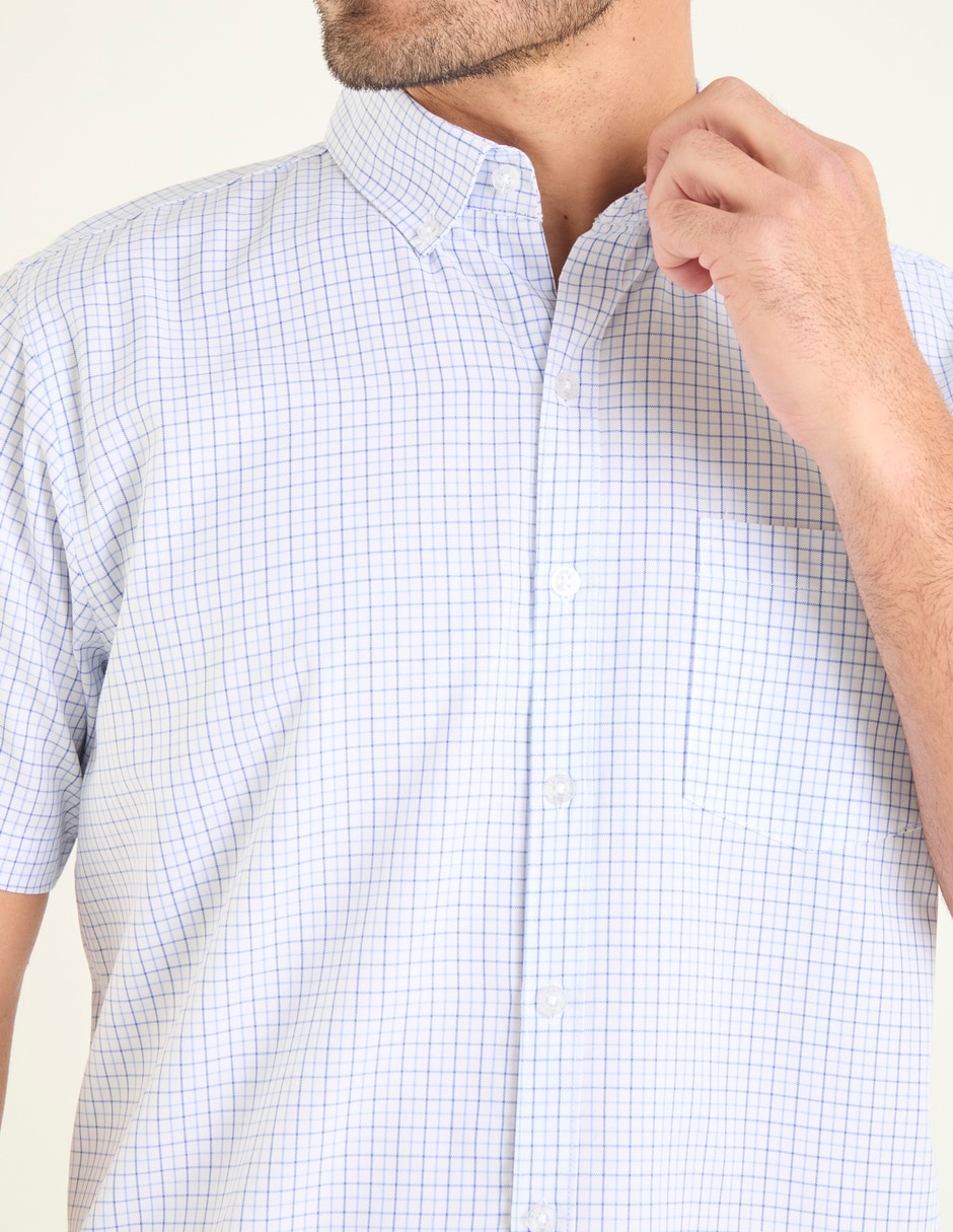 Camisa casual de algodón manga corta para hombre 4