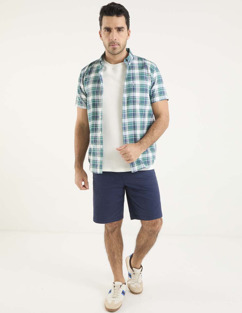 Camisa casual manga corta para hombre 3