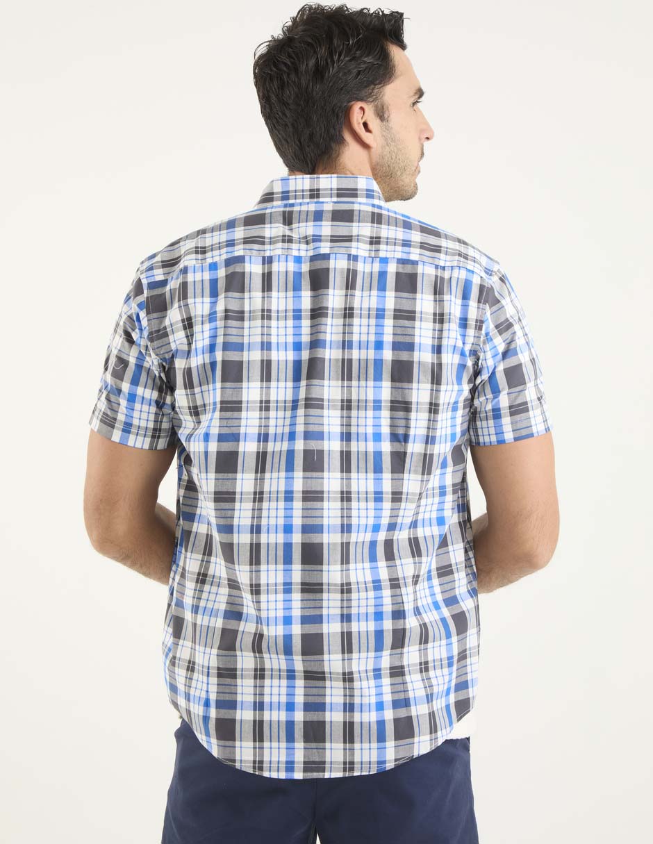 Camisa casual de algodón manga corta para hombre 2