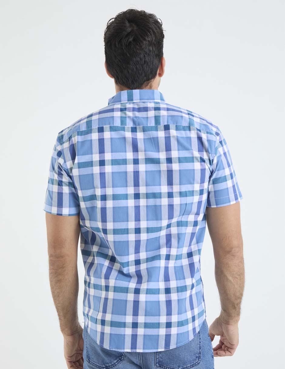 Camisa casual de algodón manga corta para hombre 2