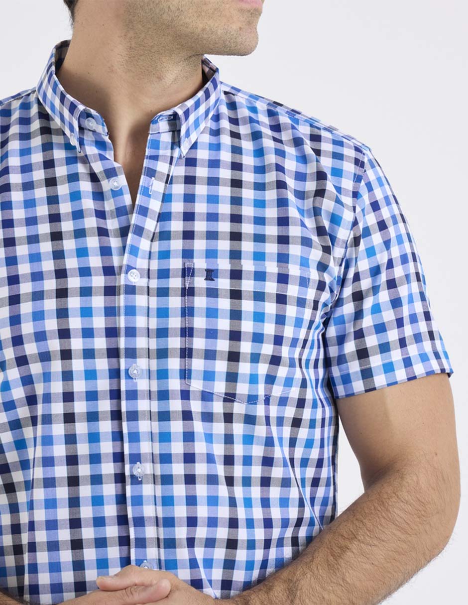 Camisa casual de bambú manga corta para hombre 4
