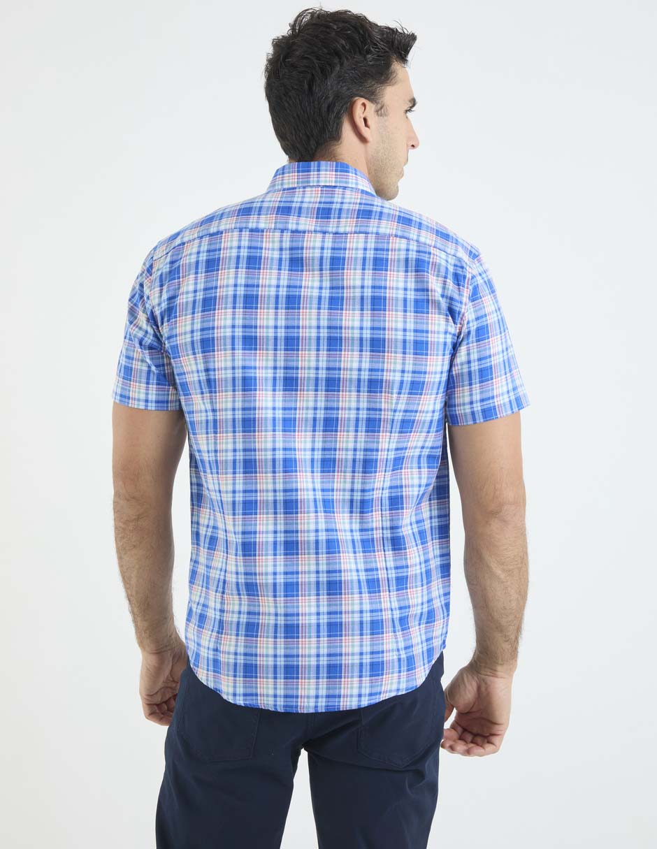 Camisa casual de algodón manga corta para hombre 2