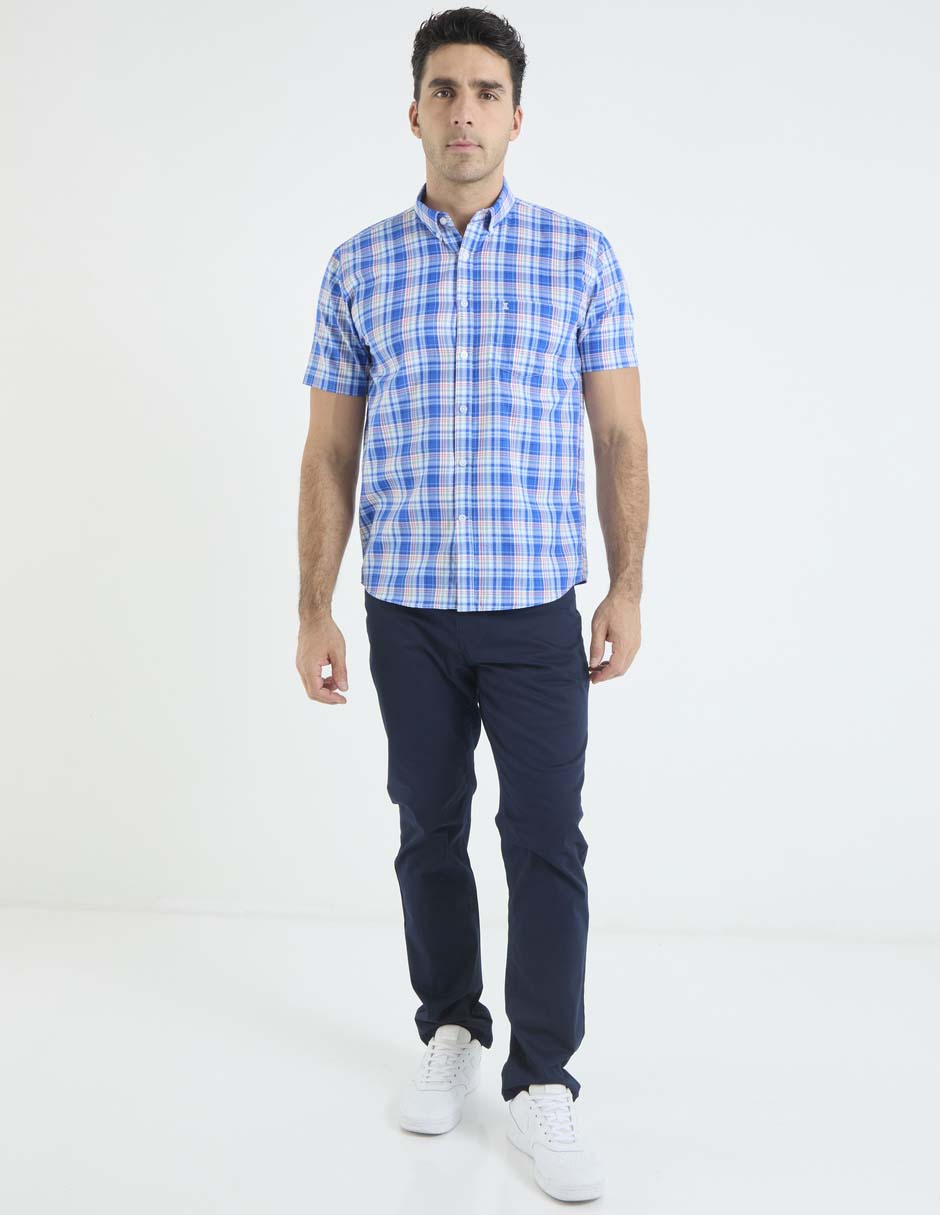 Camisa casual de algodón manga corta para hombre 3