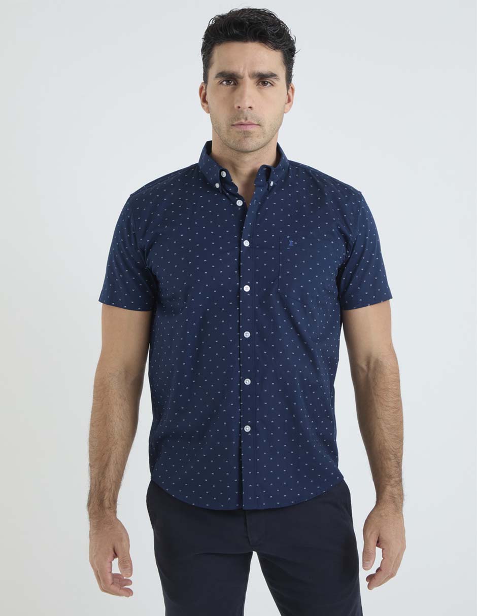 Camisa casual de algodón manga corta para hombre Camisa casual de algodón manga corta para hombre