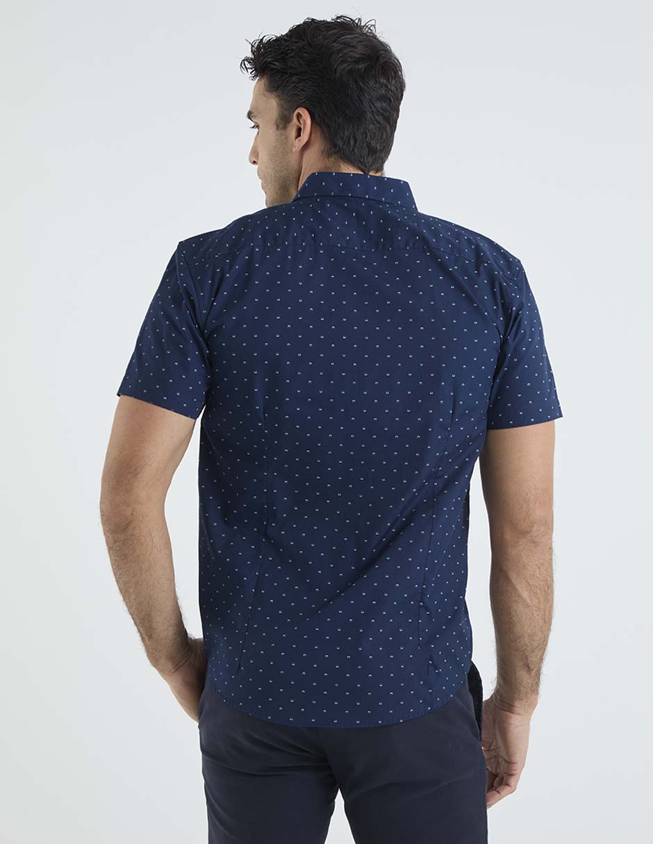 Camisa casual de algodón manga corta para hombre 2
