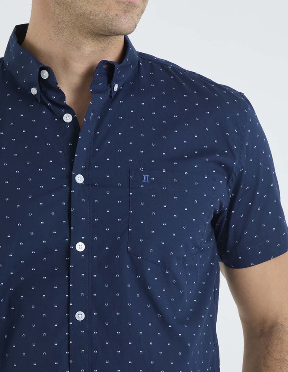 Camisa casual de algodón manga corta para hombre 4