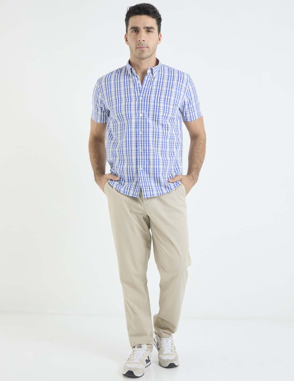 Camisa casual de bambú manga corta para hombre 3