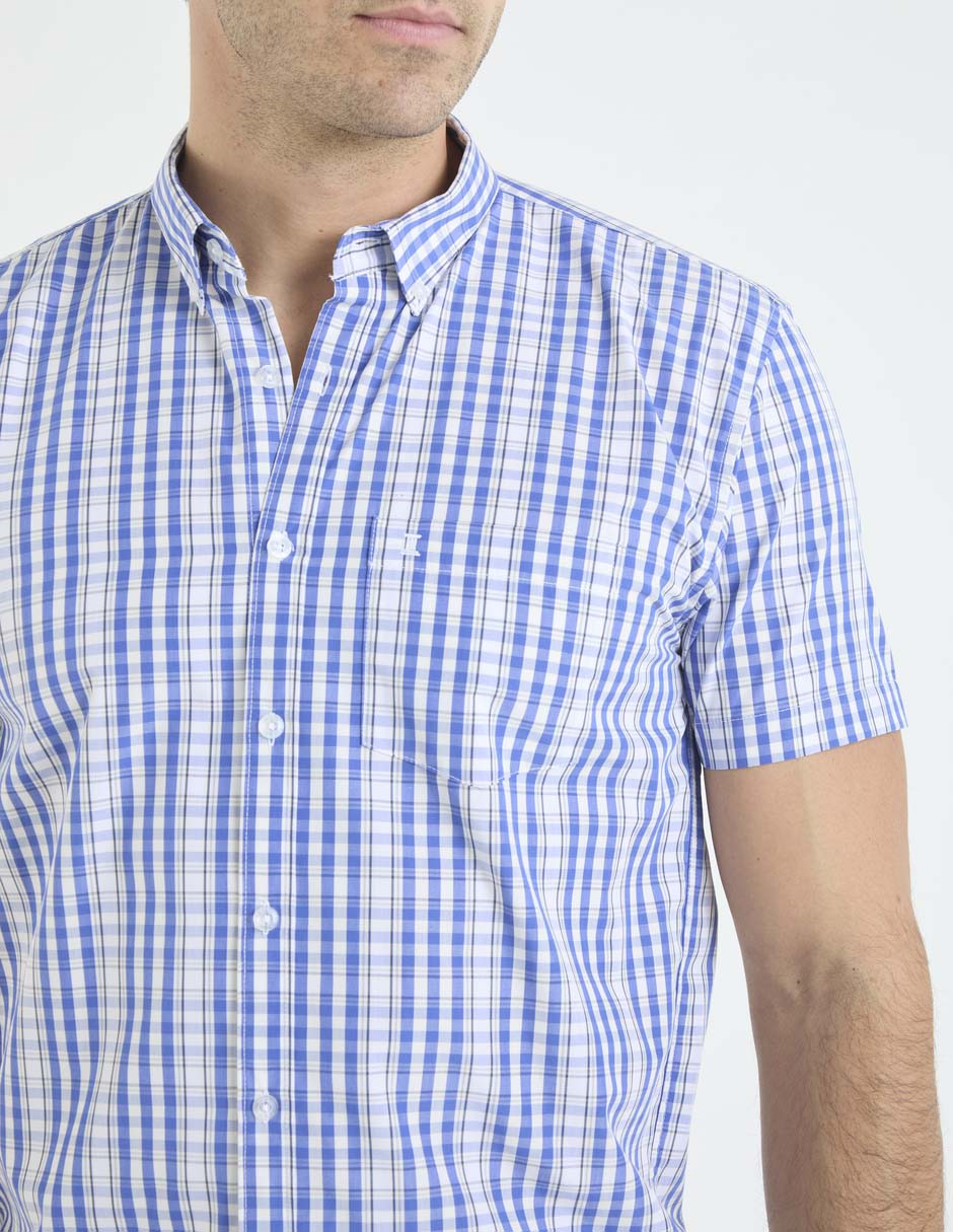 Camisa casual de bambú manga corta para hombre 4